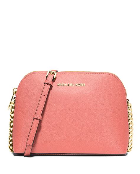 michael kors crossbody bag pearl grey|Michael Kors Crossbody pink grapefruit.